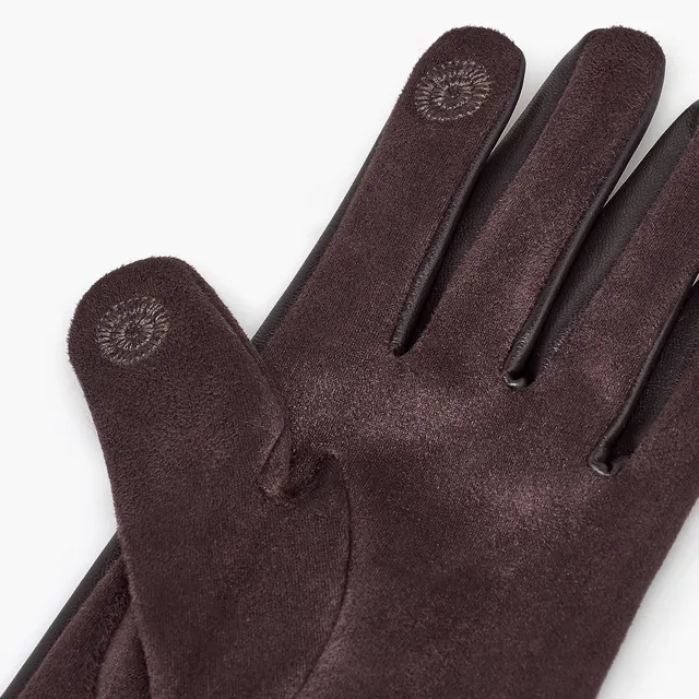 Panelled Suede Gloves – image 5
