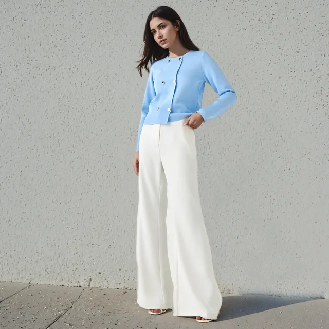 Regular Fit Button Detail Round Neck Cardigan – image 2