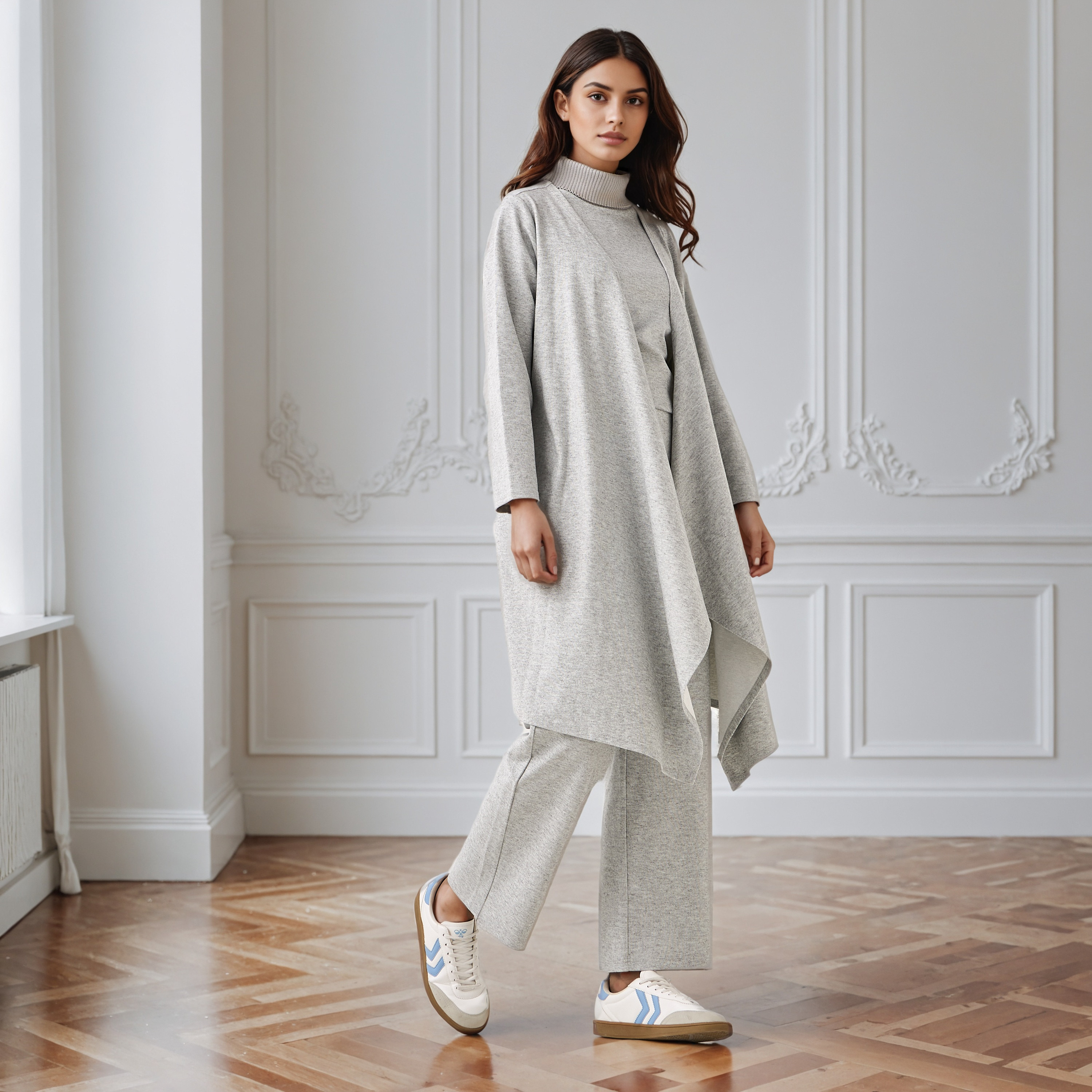Relaxed Fit Longline Asymmetric Cardigan