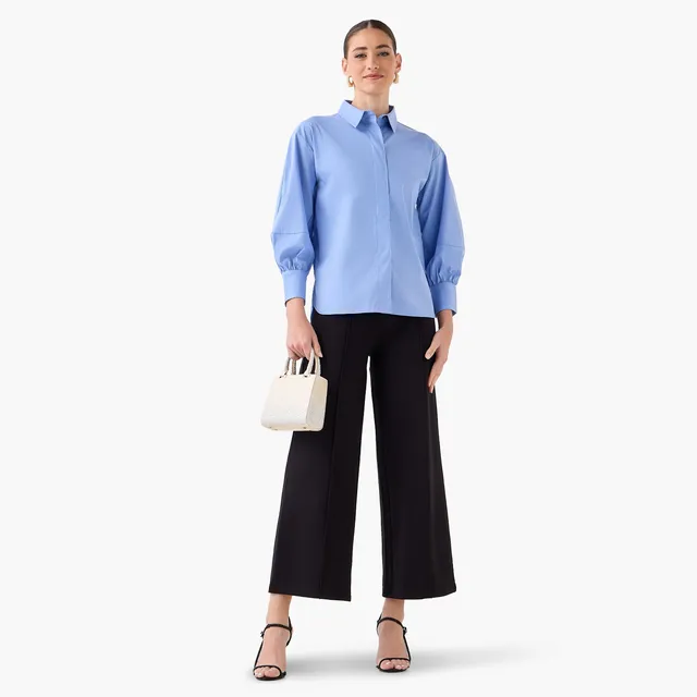 Relaxed Fit Shirt with Concealed Placket – image 5