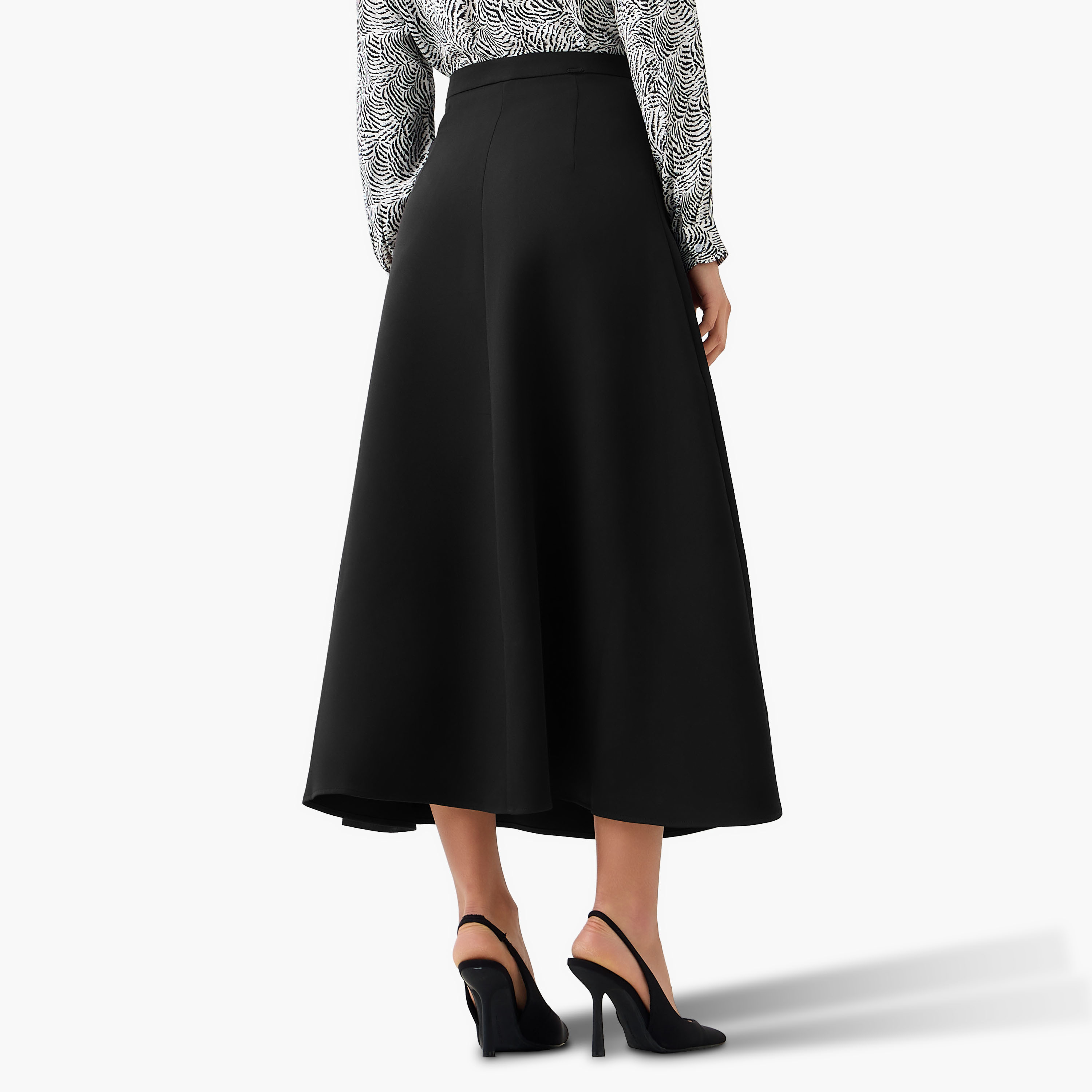 Maxi A-line Skirt with Pockets