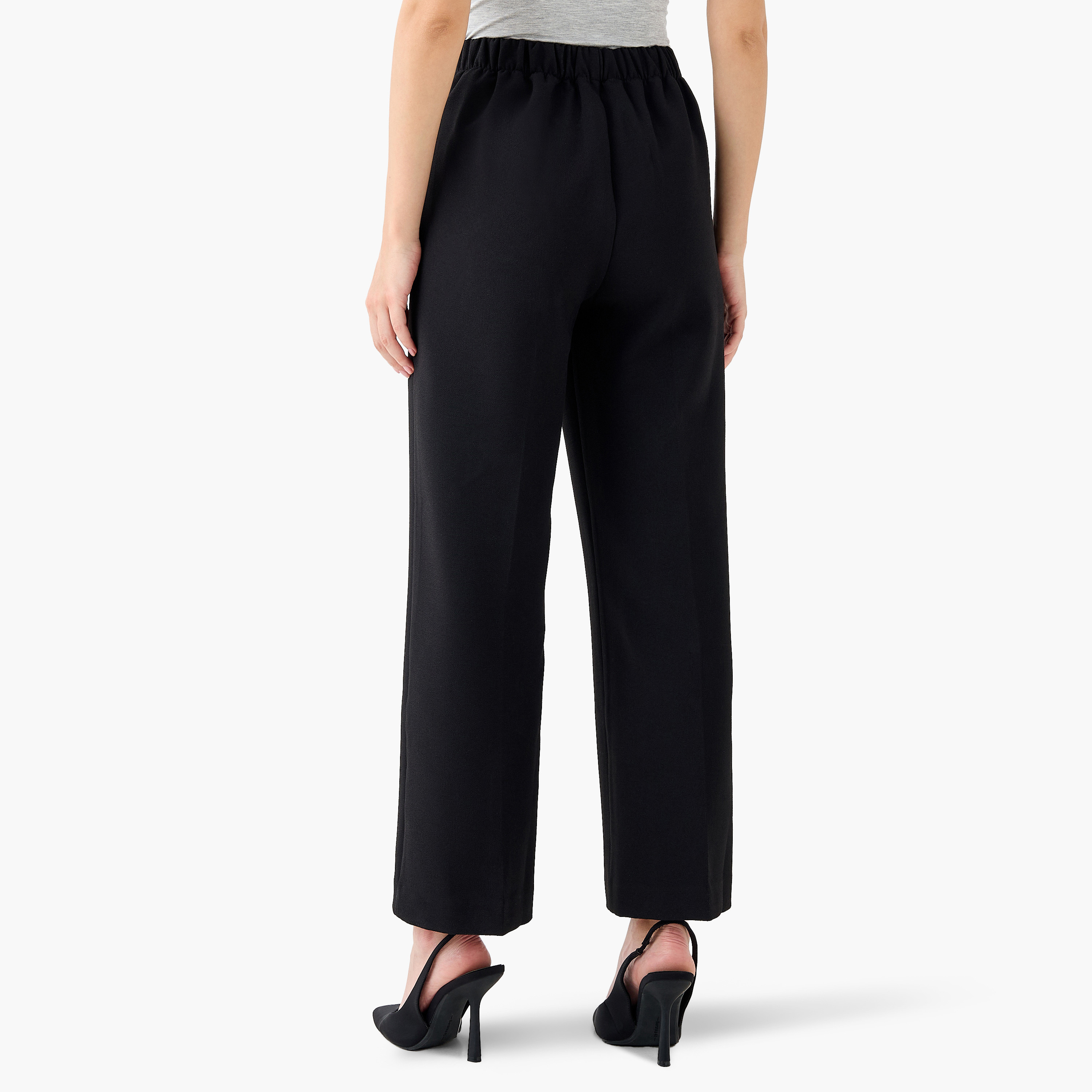 Regular Fit Flexi Waist Trousers