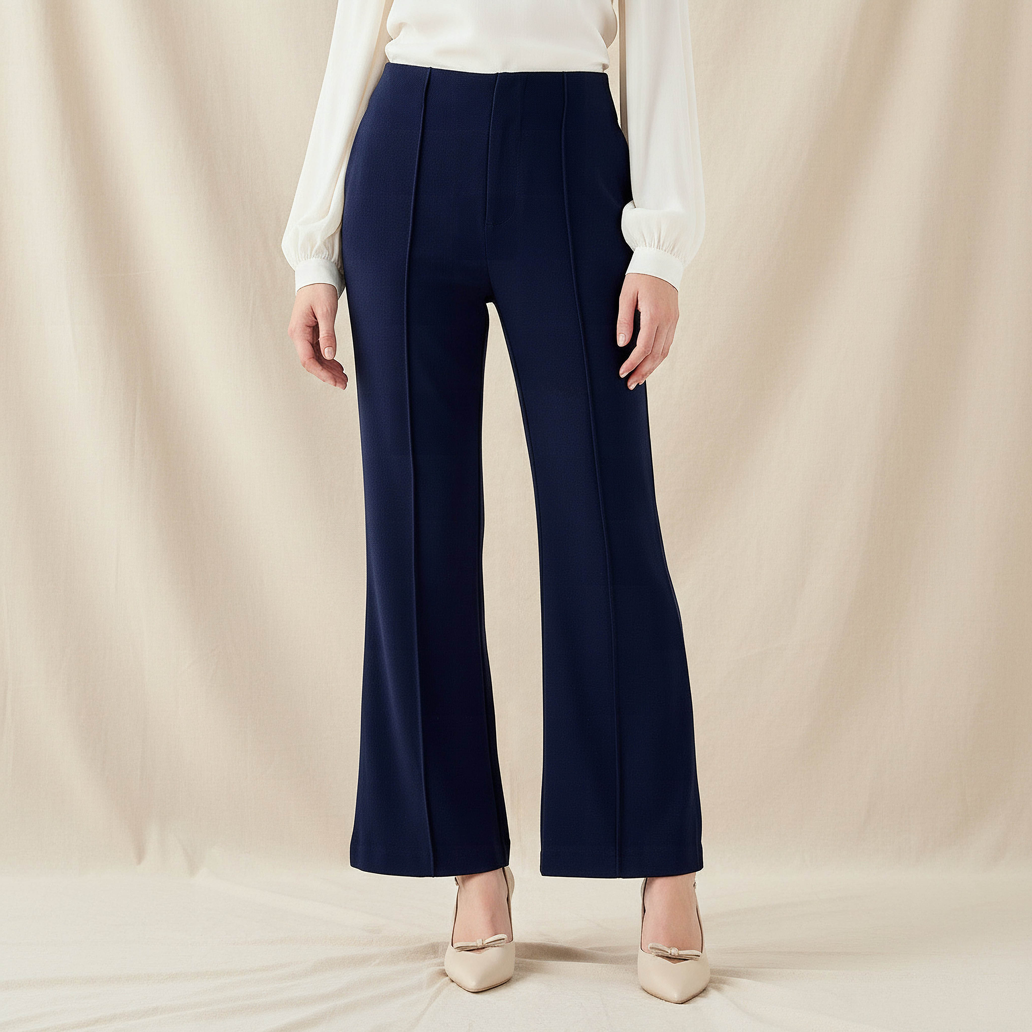 Regular Fit Pintuck Pants