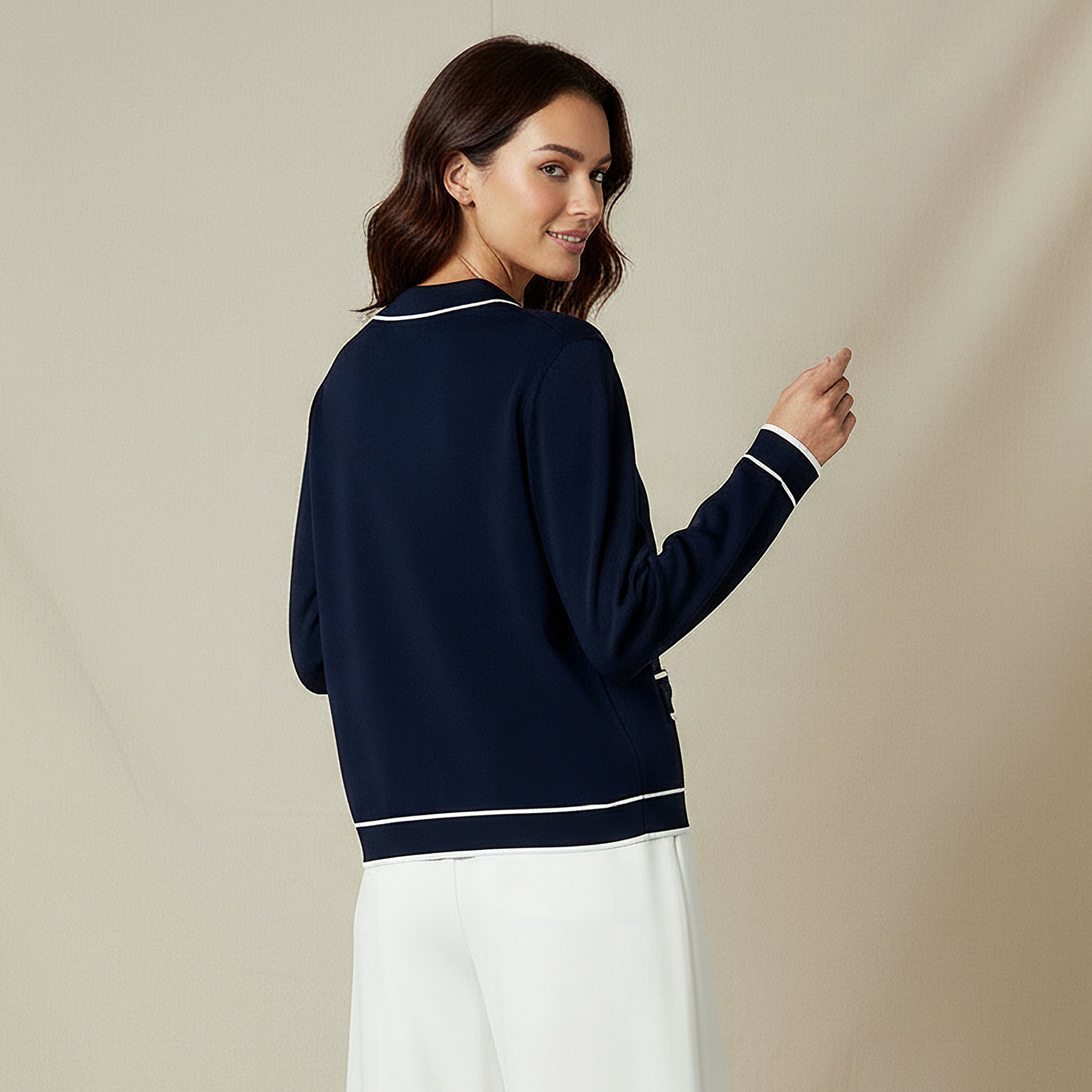Regular Fit Textured Collared Cardigan