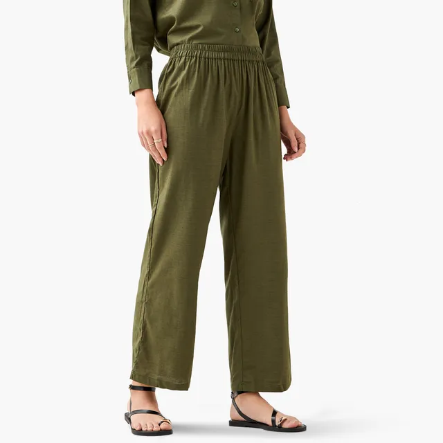 Wide Leg Flexi Waist Pants – image 2