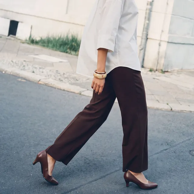 Splash Smart Straight Fit Belt Loop Waist Pleated Trousers