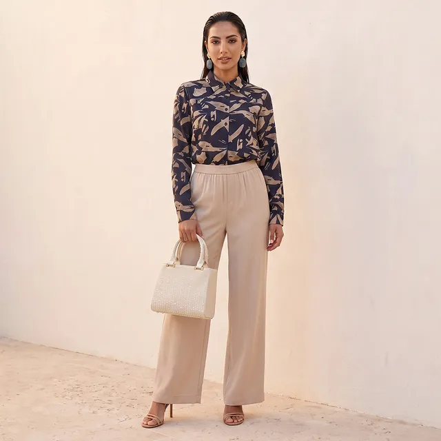 Splash Smart Wide Leg Elastic Waist Pants – image 3