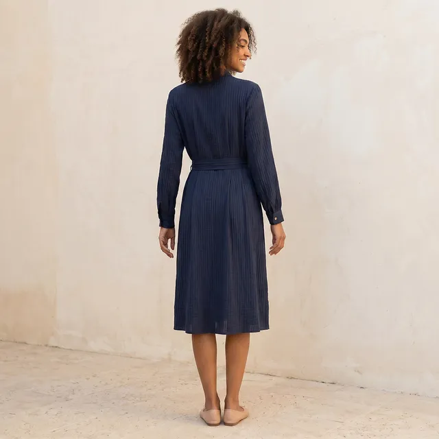 Splash Smart Shirt Dress with Tie-Up Belt – image 4