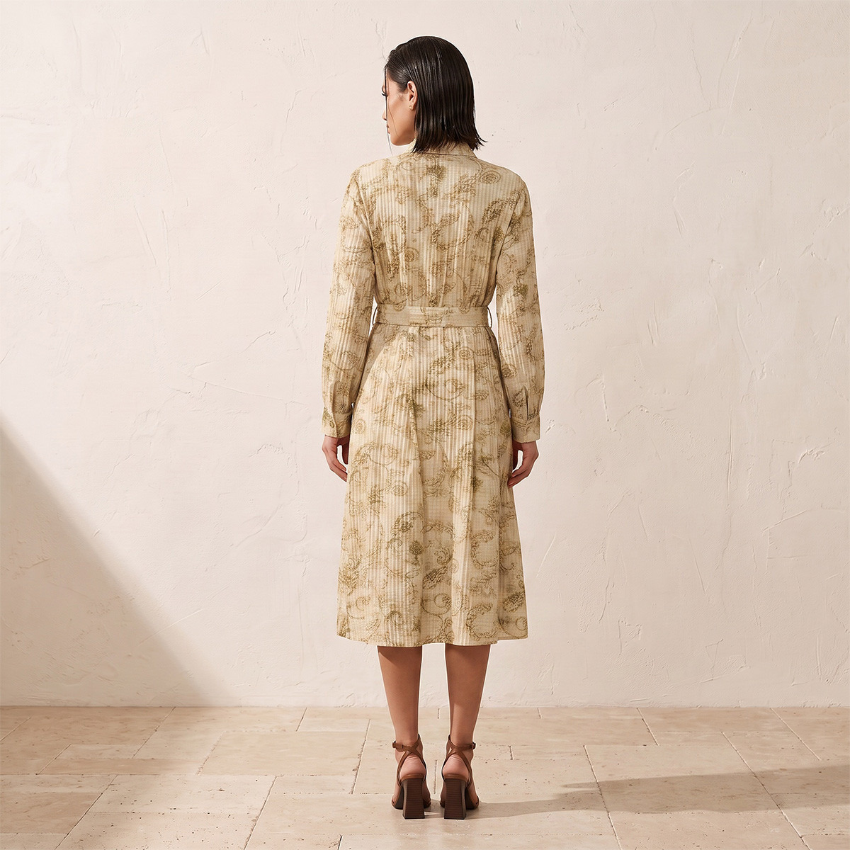 Splash Smart Shirt Dress Tie-Up Belt