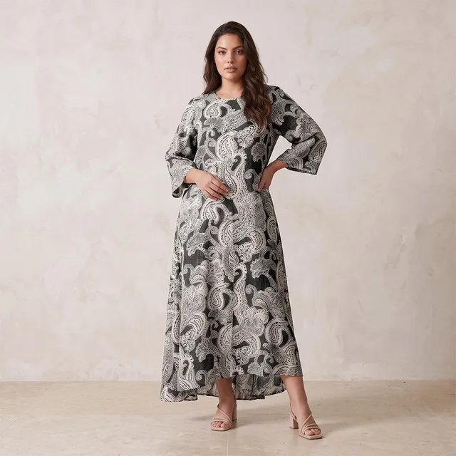 Splash Smart Paisley Print Trapeze Maxi Dress – image 3