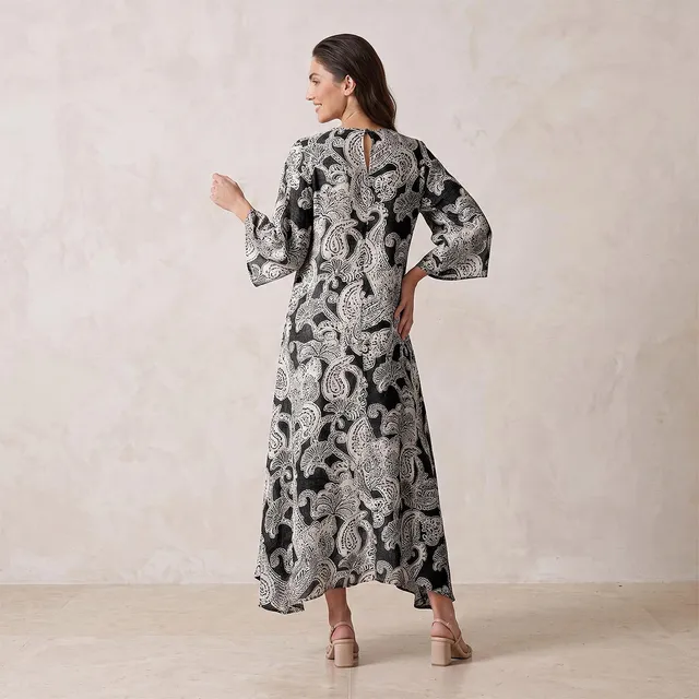 Splash Smart Paisley Print Trapeze Maxi Dress – image 6