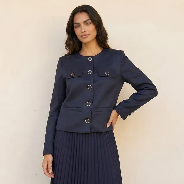 Splash Smart Chenille Jacket with Flap Accent – image 2