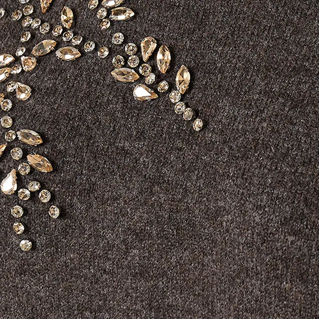 Splash Smart Leaf Embellished Sweater with Crew Neck – image 3