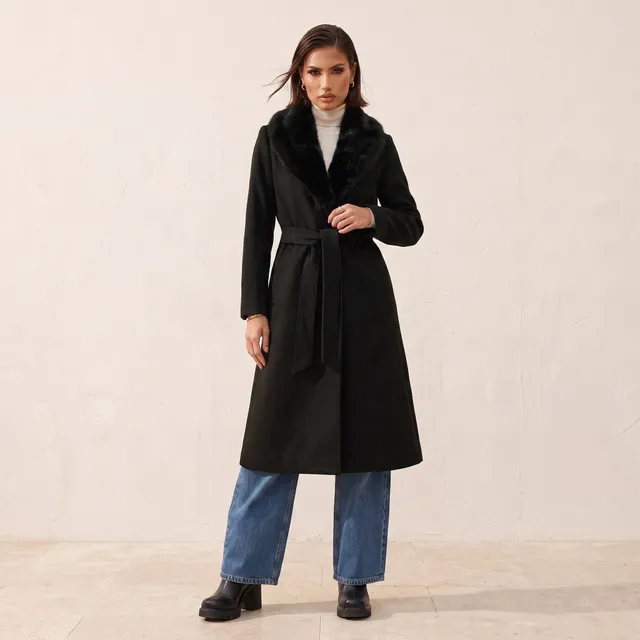 Splash Smart Coat with Faux Fur Collar – image 2