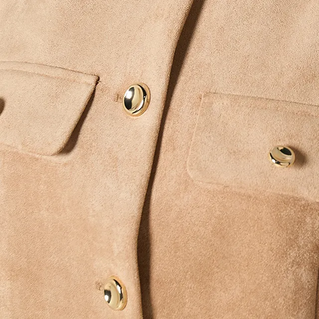 Splash Smart Suede Jacket with Button Detail – image 6