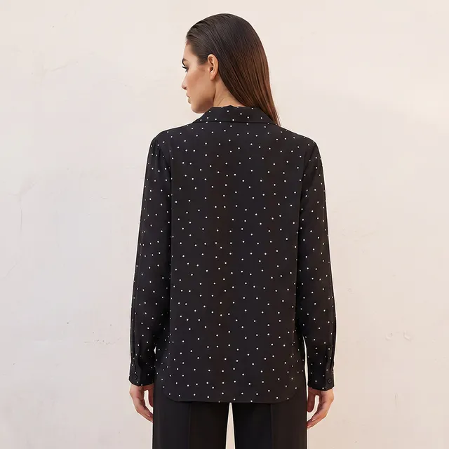 Splash Smart Shirt with Polka Dot Print – image 3