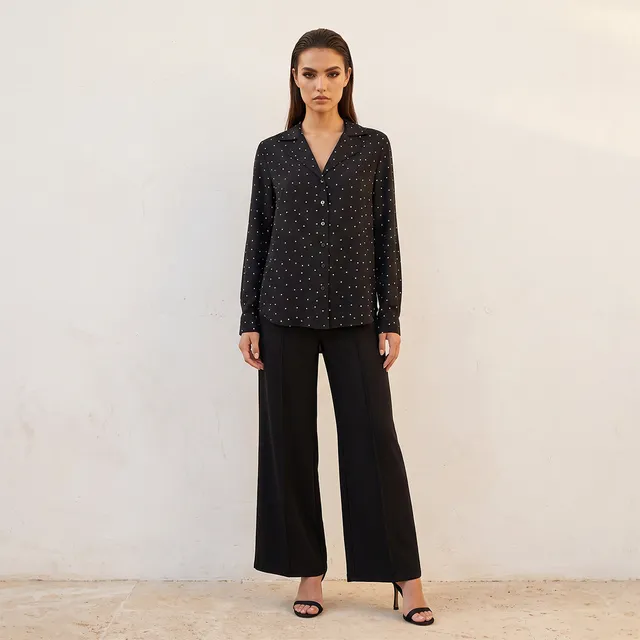 Splash Smart Shirt with Polka Dot Print – image 4