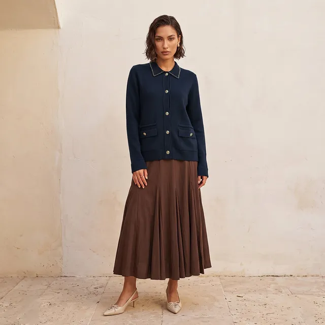 Splash Smart Embellished Cardigan with Pocket – image 3