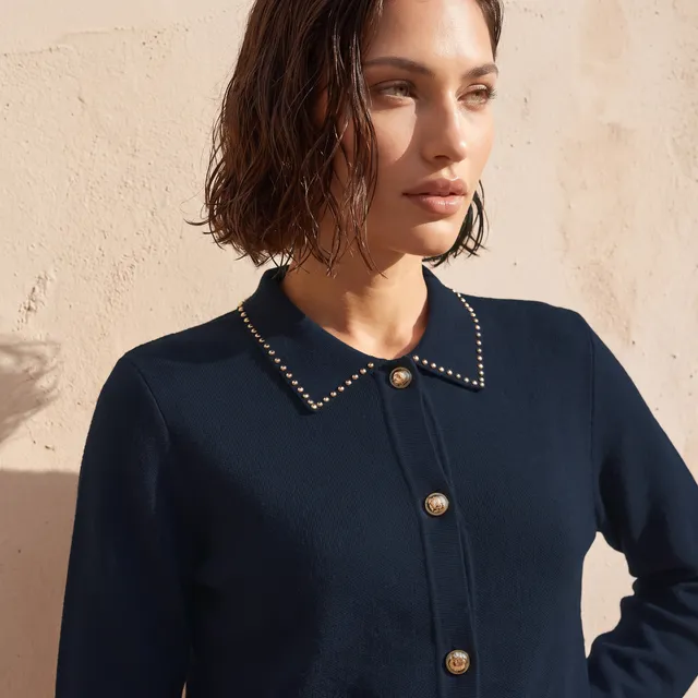 Splash Smart Embellished Cardigan with Pocket – image 6