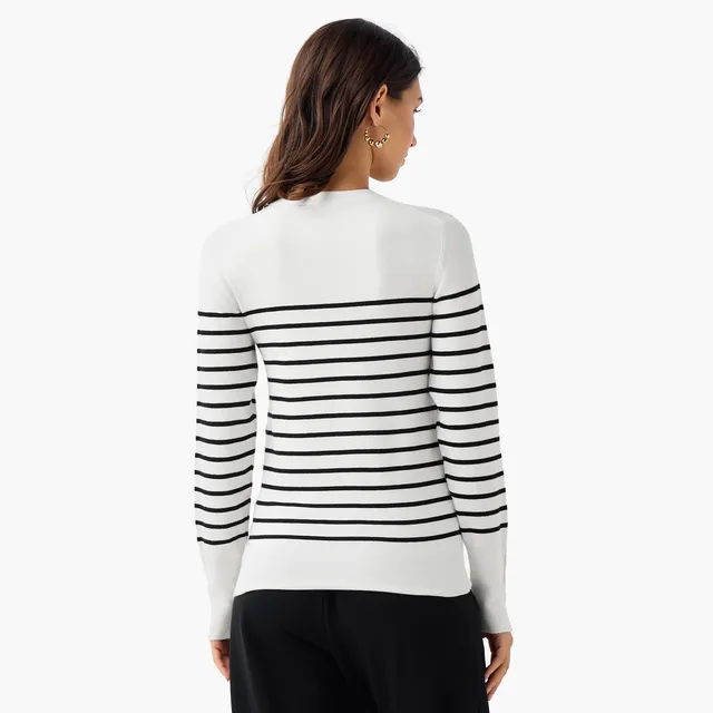 Regular Fit Striped Crew Neck Sweater – image 3