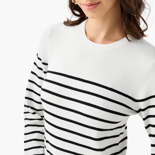 Regular Fit Striped Crew Neck Sweater – image 4