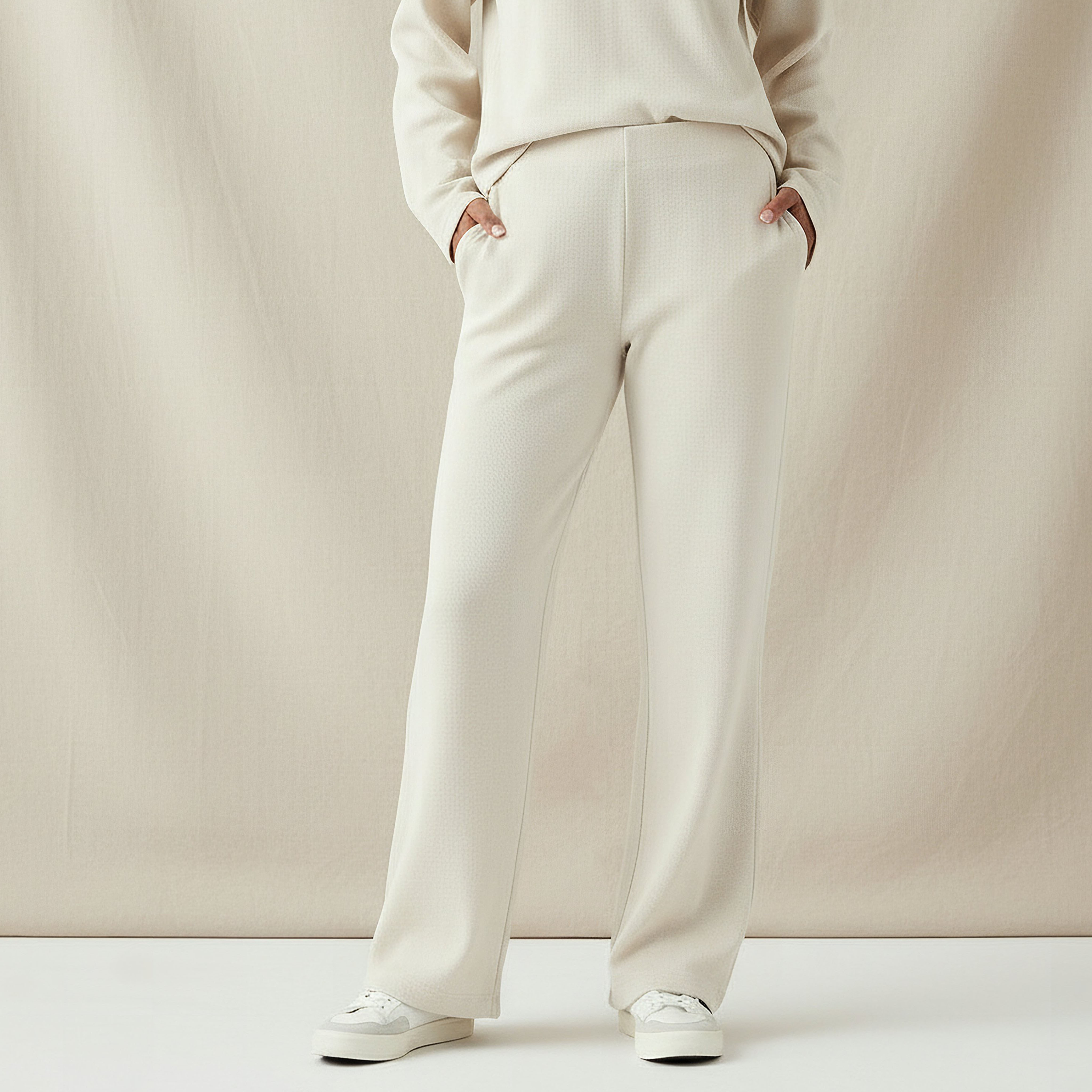 Regular Fit Flexi Waist Corduroy Ribbed Pants