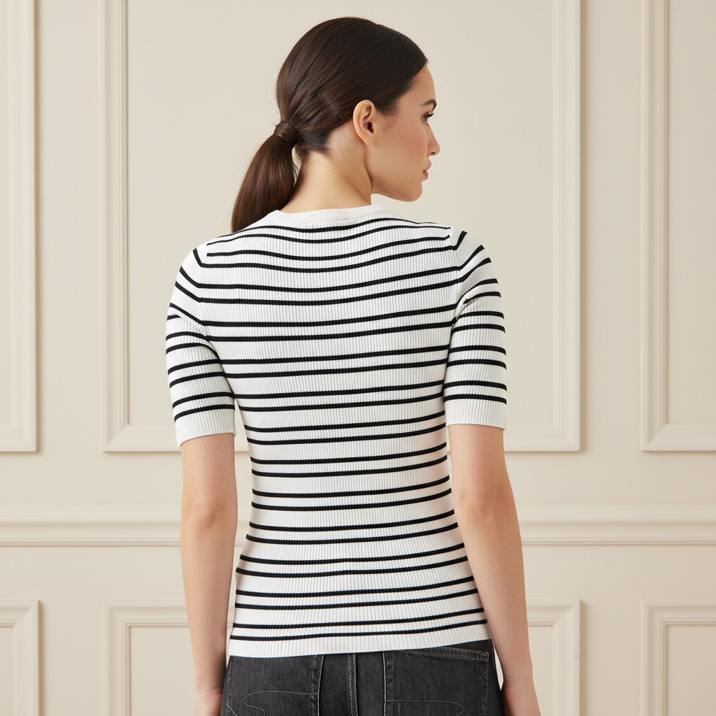 Striped Crew Neck Sweater