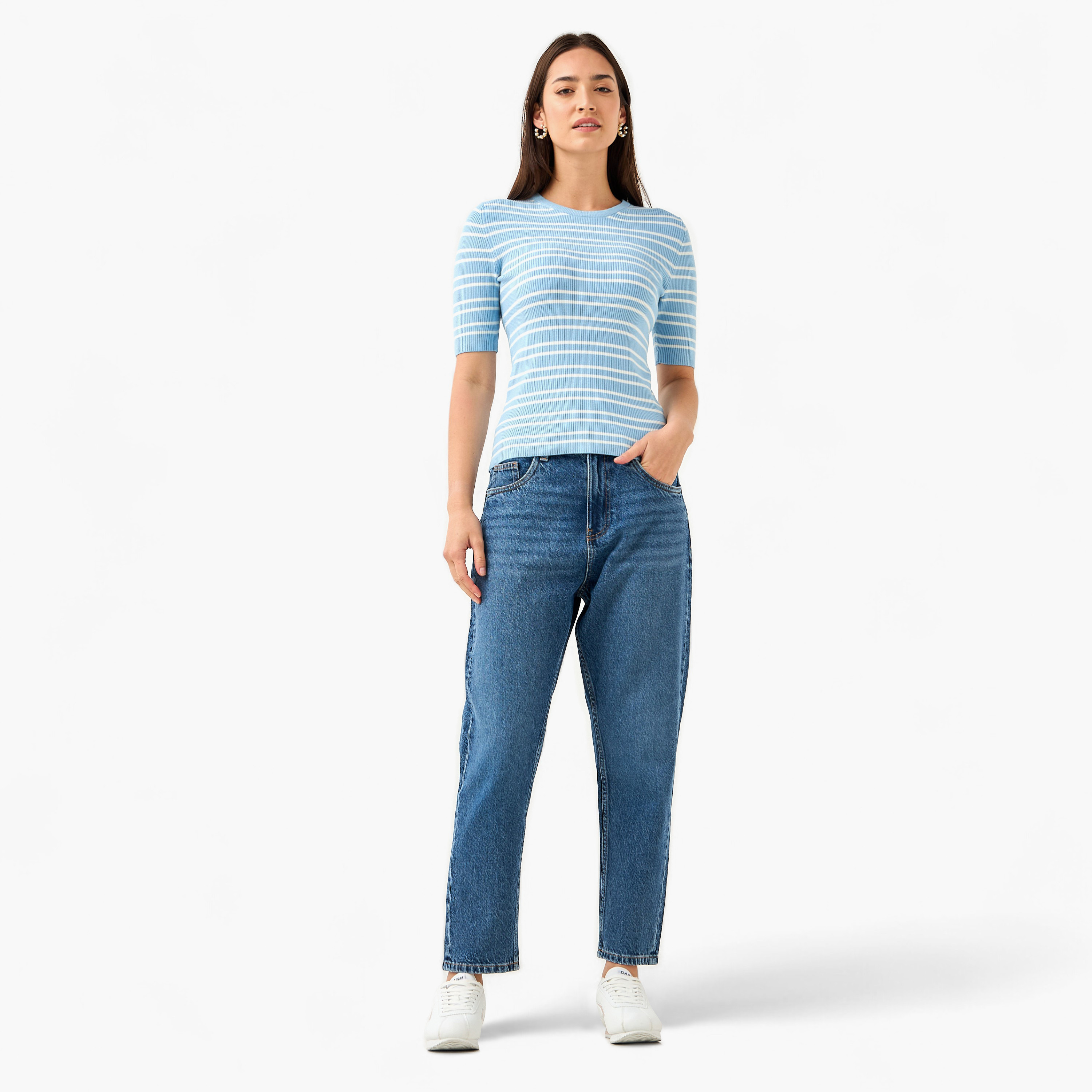 Striped Crew Neck Sweater