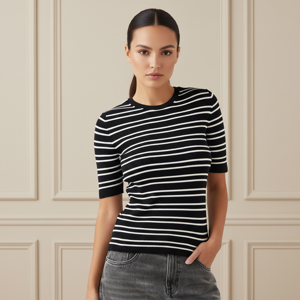 Striped Crew Neck Sweater