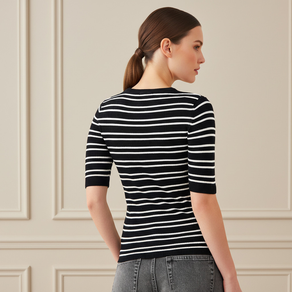 Striped Crew Neck Sweater