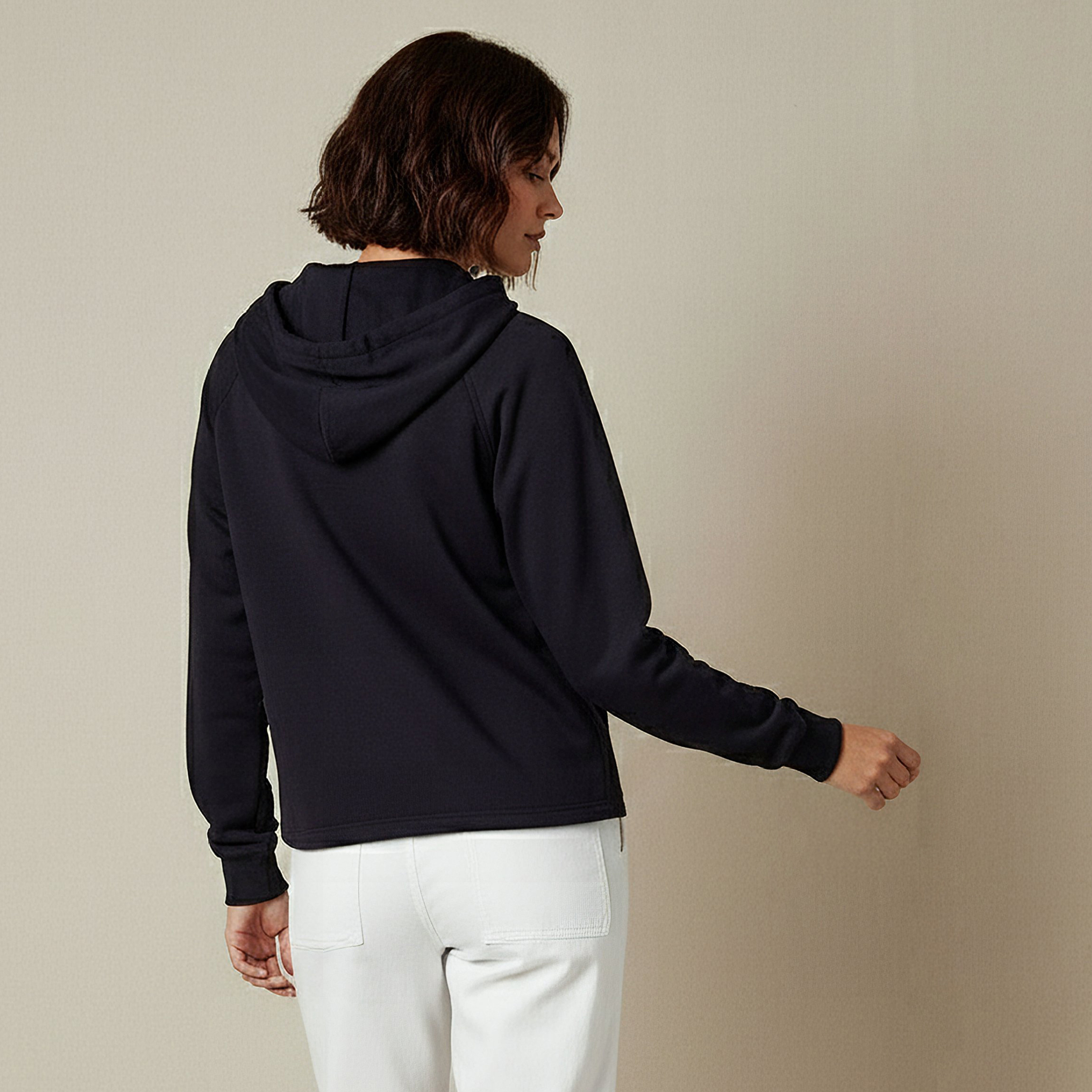 Hoodie with Ribbed Design