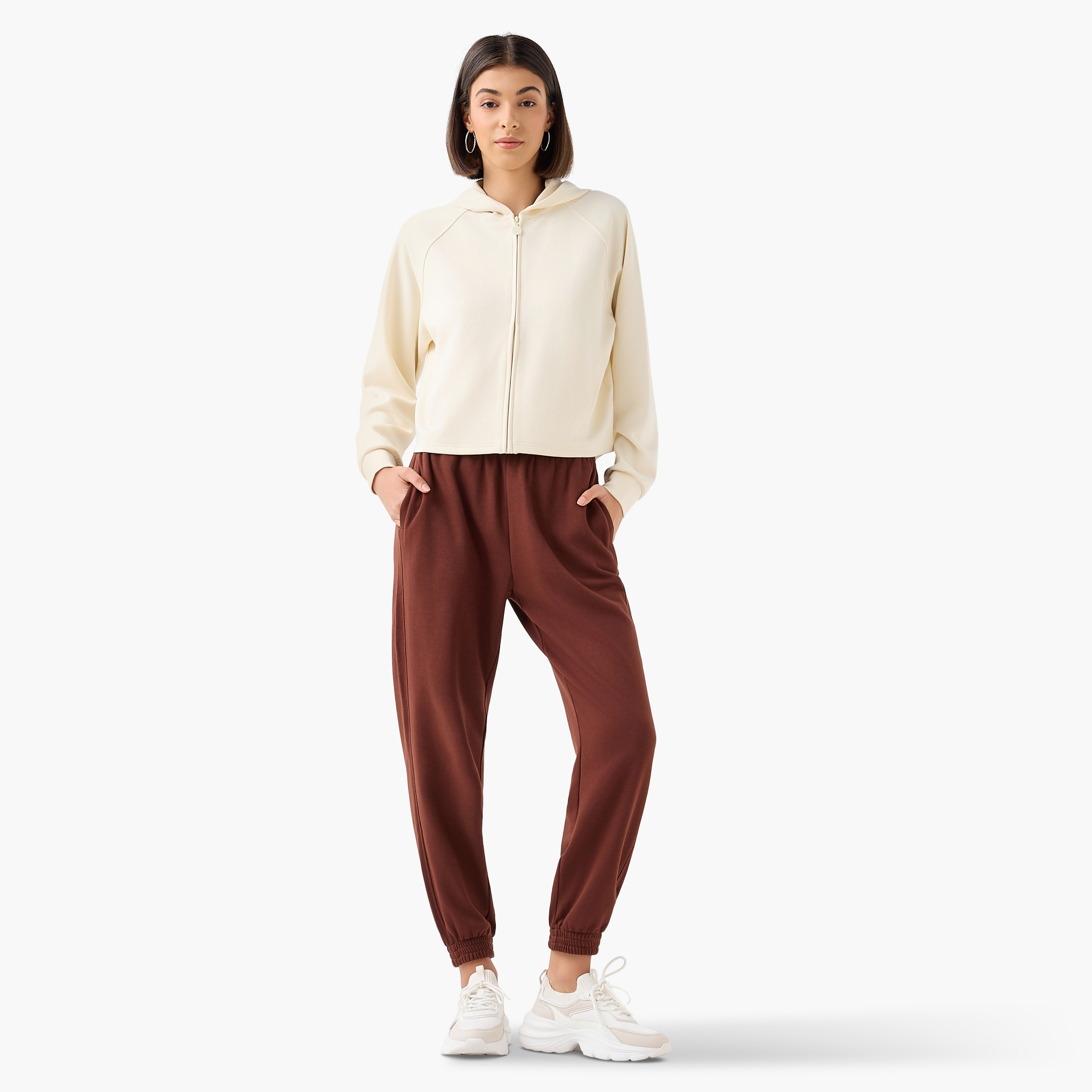Hoodie with Ribbed Design