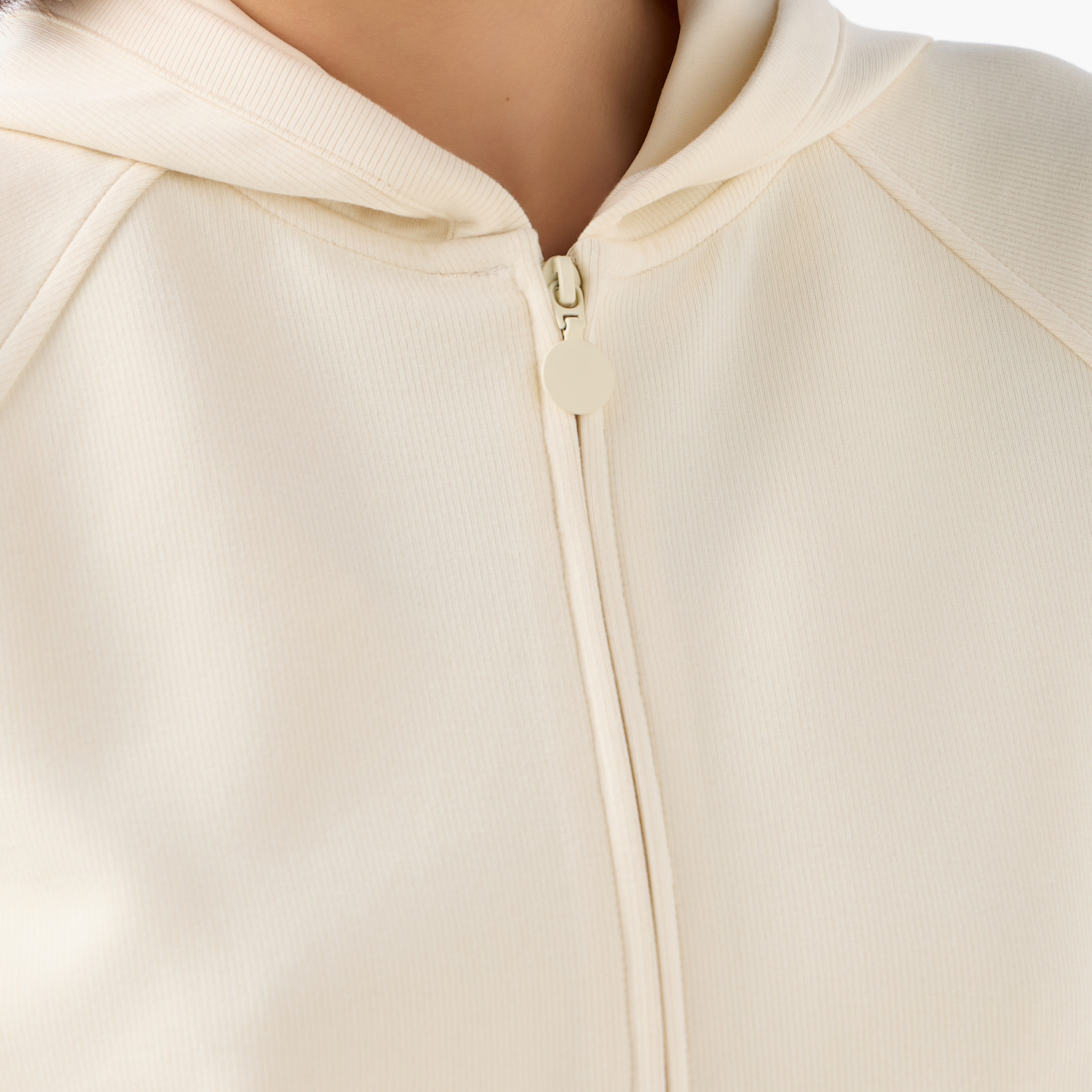 Hoodie with Ribbed Design