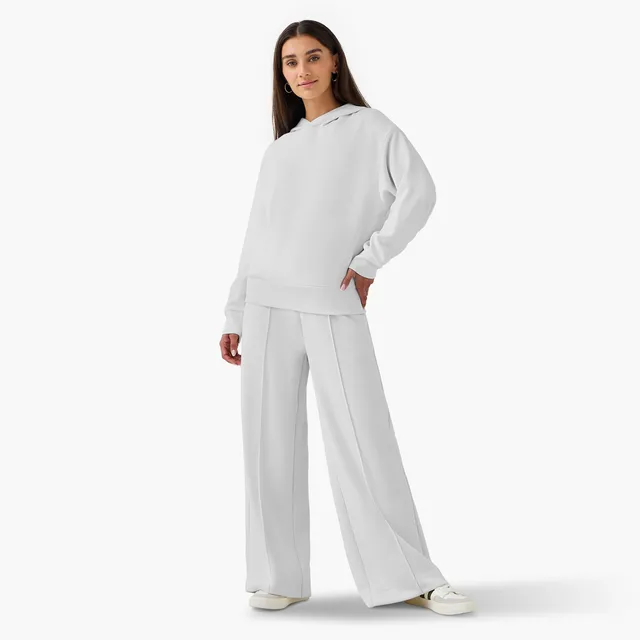 Hoodie with Ribbed Design – image 2
