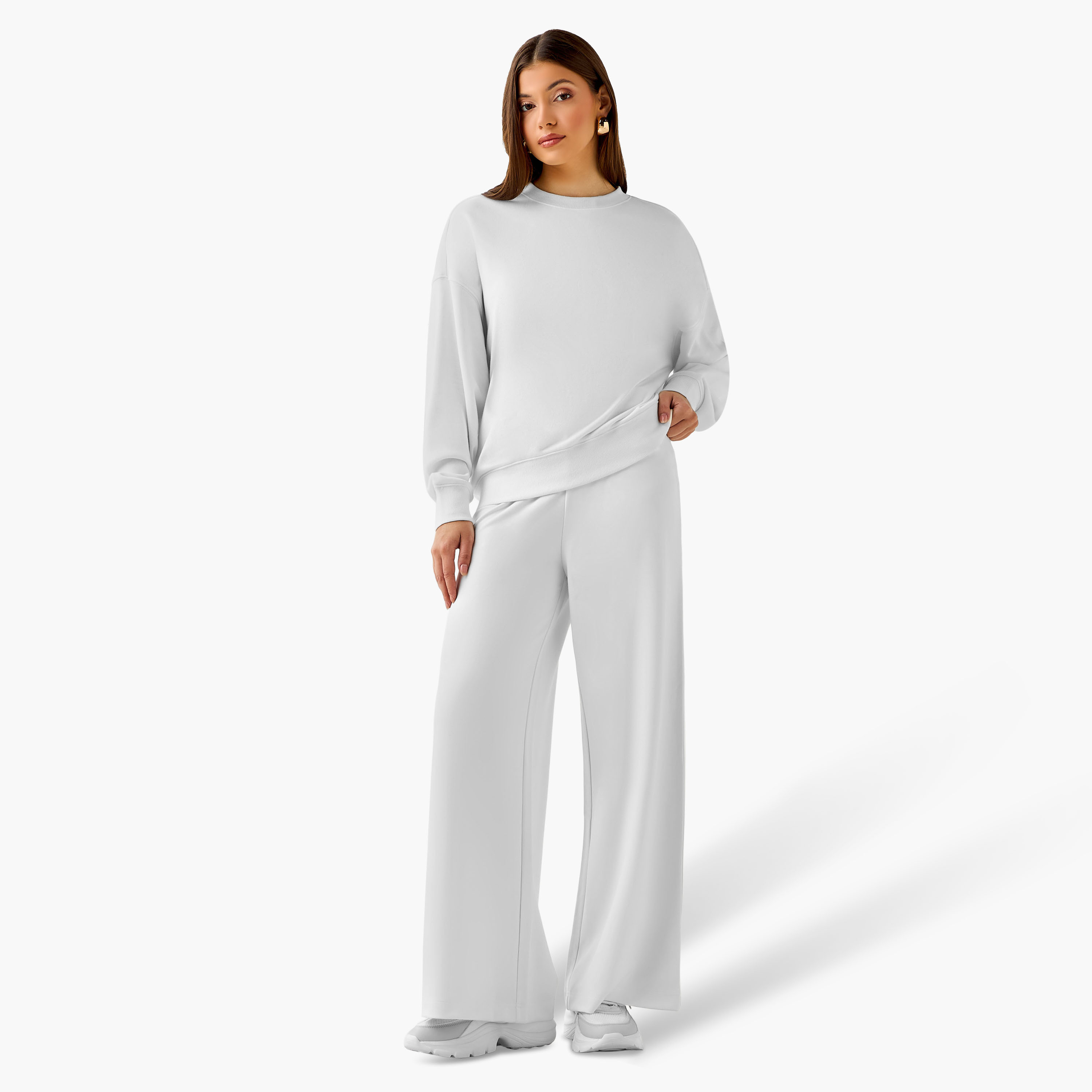 Flexi Waist Modal Blend Wide Leg Pants