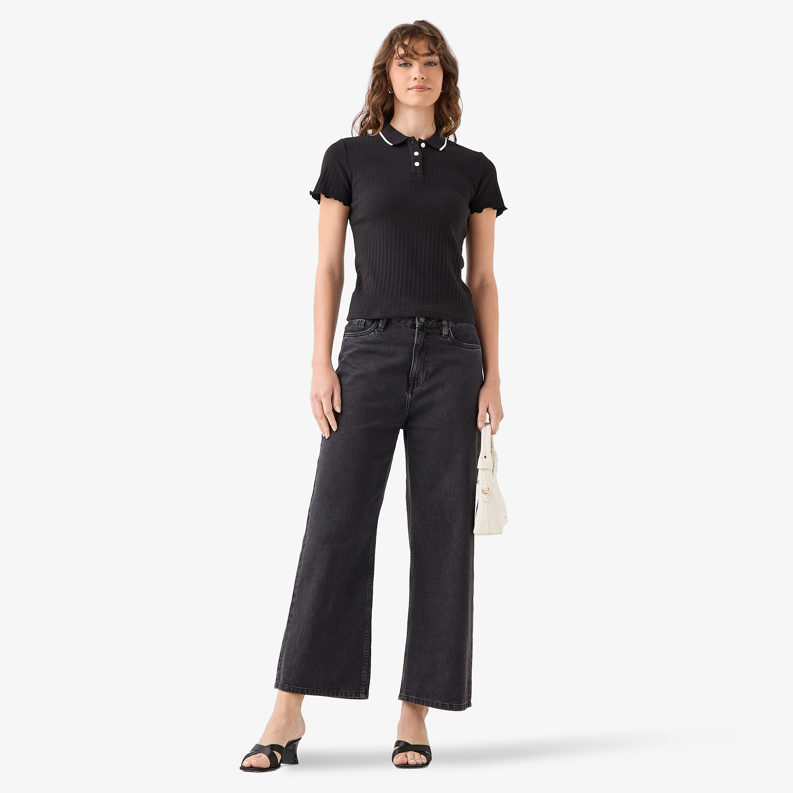 Polo T-shirt with Tipping Detail