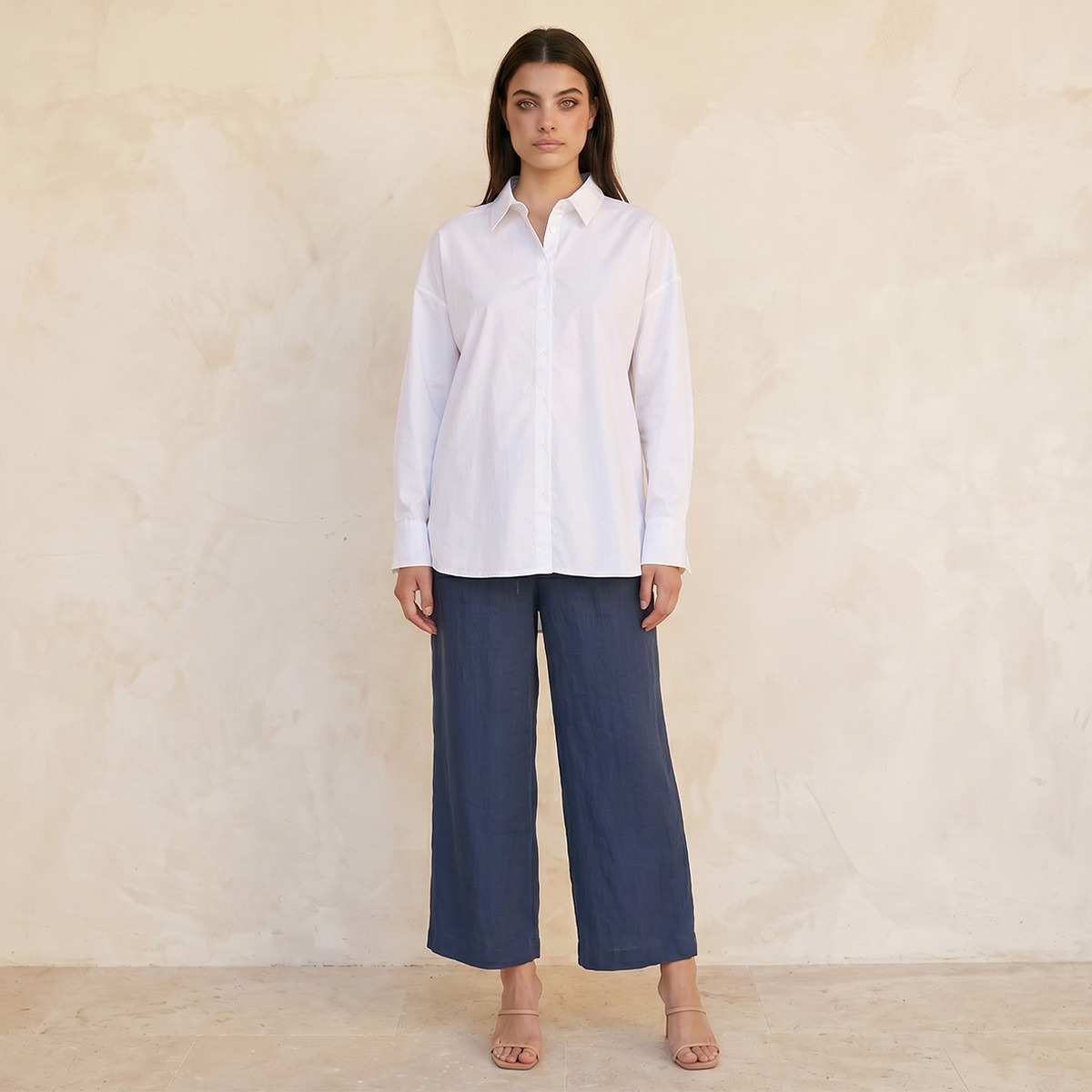 Splash Basic Oxford Shirt Drop Shoulder