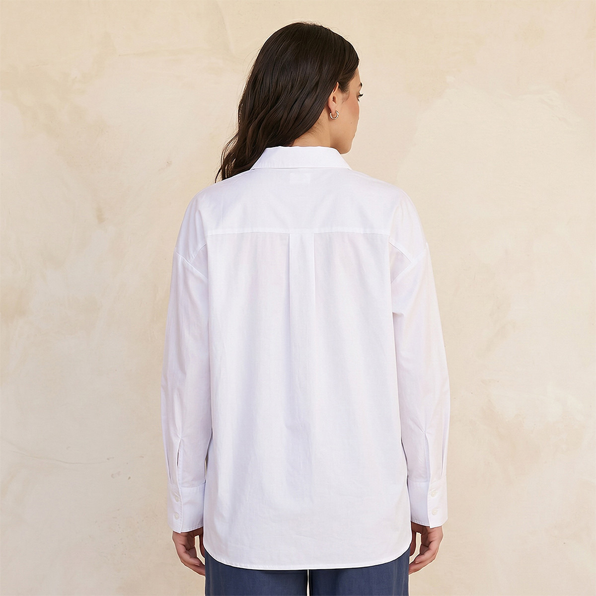Splash Basic Oxford Shirt Drop Shoulder