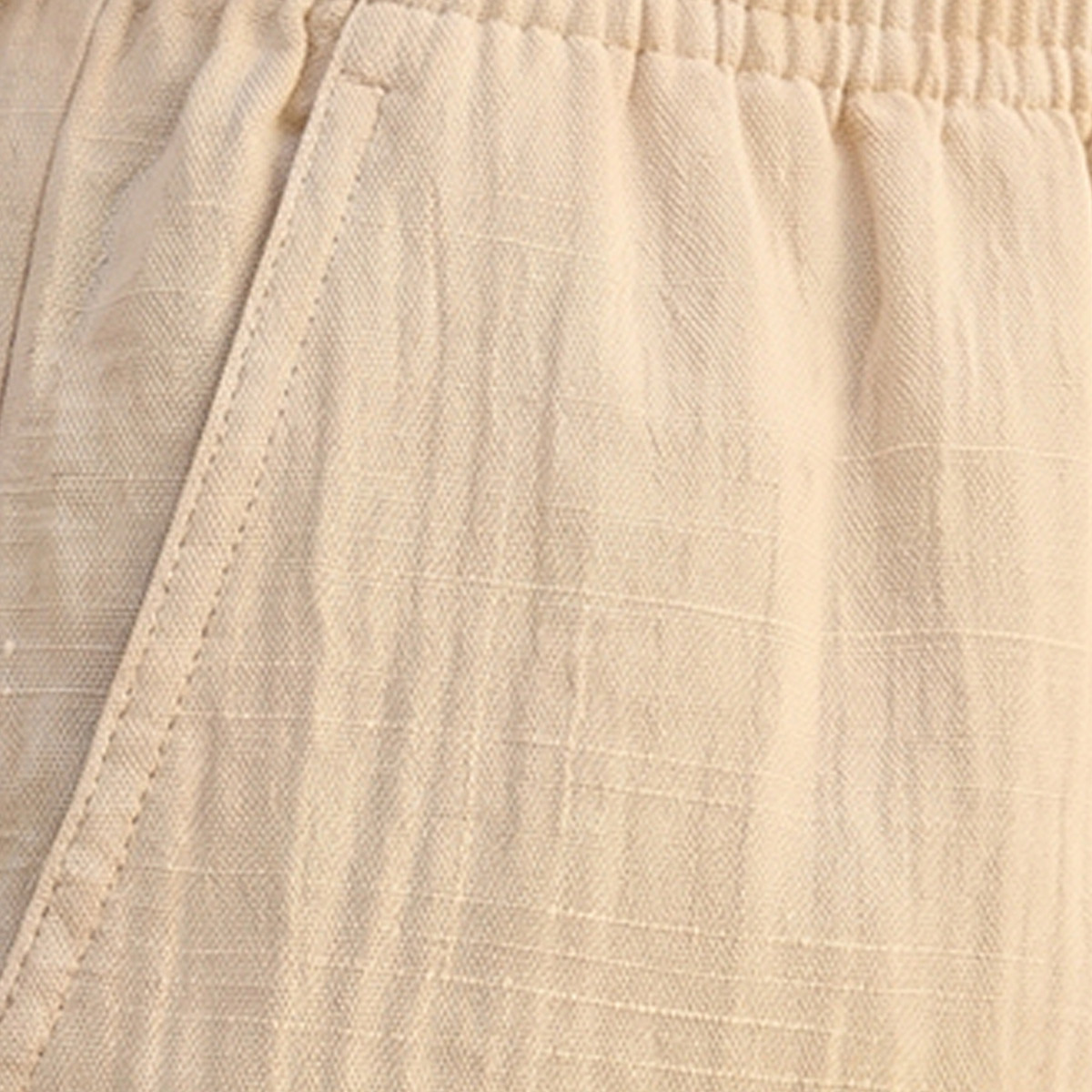 Splash Basic Flexi Waist Textured Slub Trousers