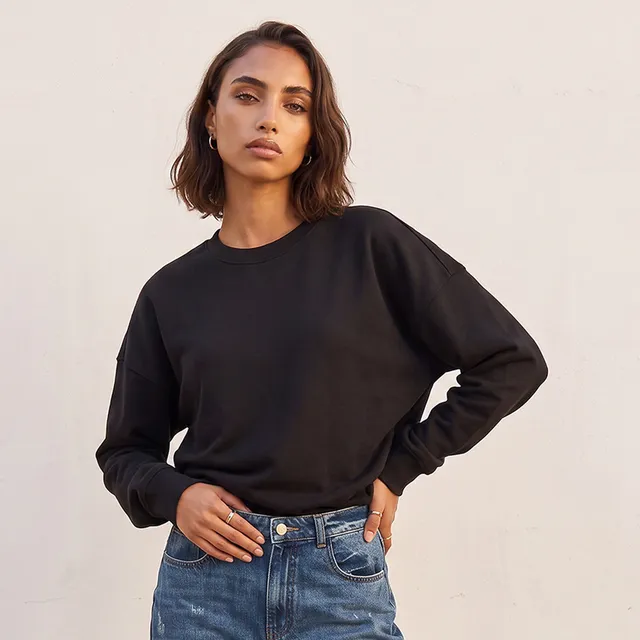Splash Basic Sweatshirt with Drop Shoulder – image 2