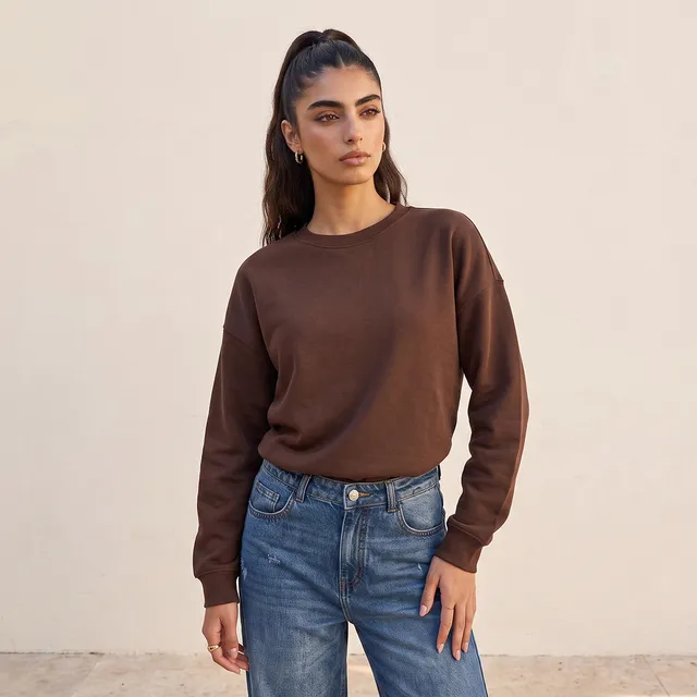 سويت شيرت بأكتاف منسدلة من سبلاش – صورة 2