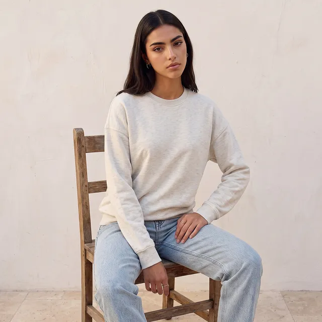 Splash Basic Sweatshirt with Drop Shoulder – image 5