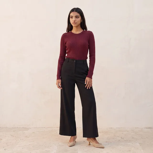 Splash Basic Cable Knit Sweater – image 2