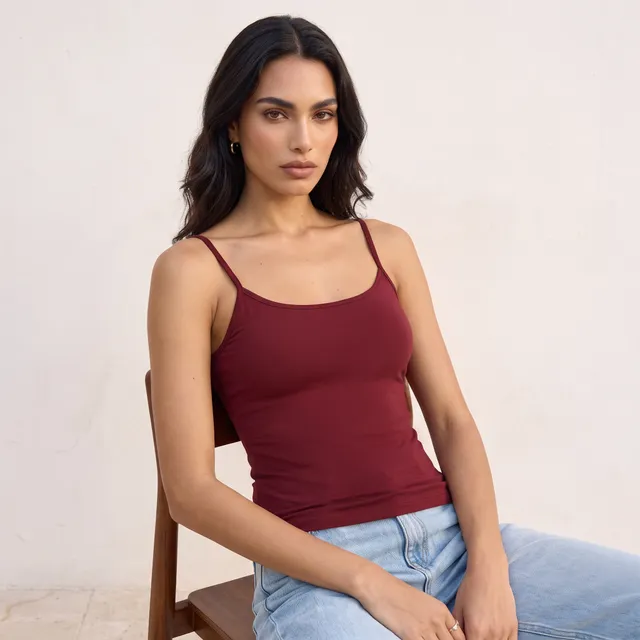 Splash Basic Slim Fit Spaghetti Strap Tank Top – image 5