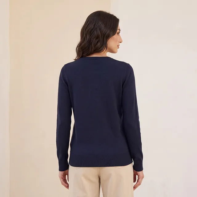 Splash Basics Round Neck Cardigan – image 3