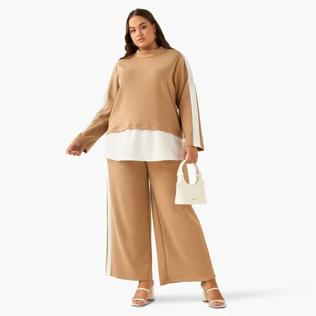 Ulla Popken Sweatshirt with Colourblock Design – image 3