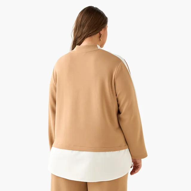 Ulla Popken Sweatshirt with Colourblock Design – image 4