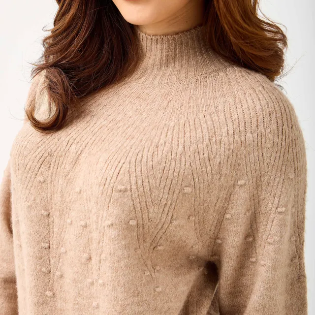 Yoke Detail Sweater with Long Sleeves – image 4