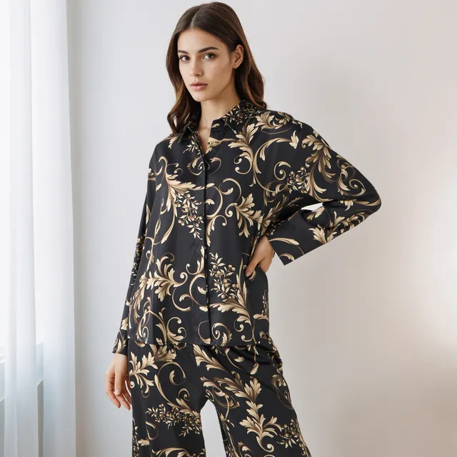 Co-ord Set with Shirt & Wide Leg Pants – image 2