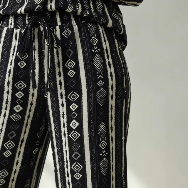 Printed Shirt & Wide Leg Pants Coord Set – image 6